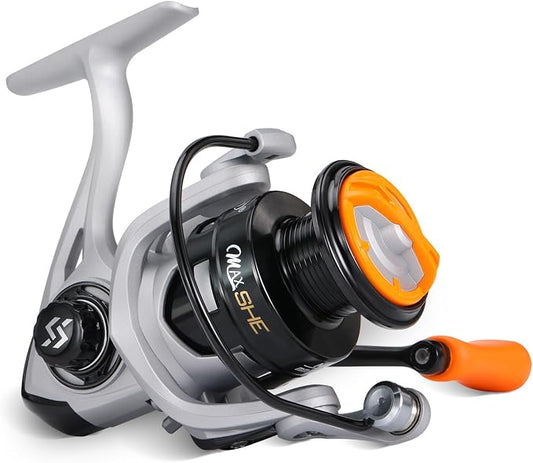 Sougayilang Fishing Reel, Ultralight Spinning Reels with Graphite Frame 5.2:1 High Speed for Saltwater or Freshwater Fishing