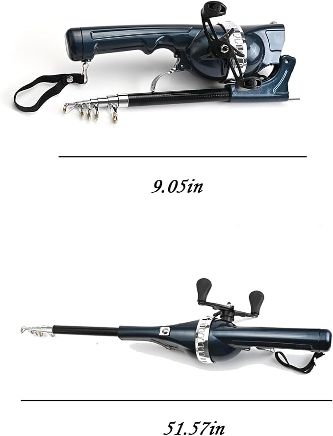 Telescopic Fishing Rod - Compact Foldable Design, Easy to Carry, Suitable for Travel Fishing