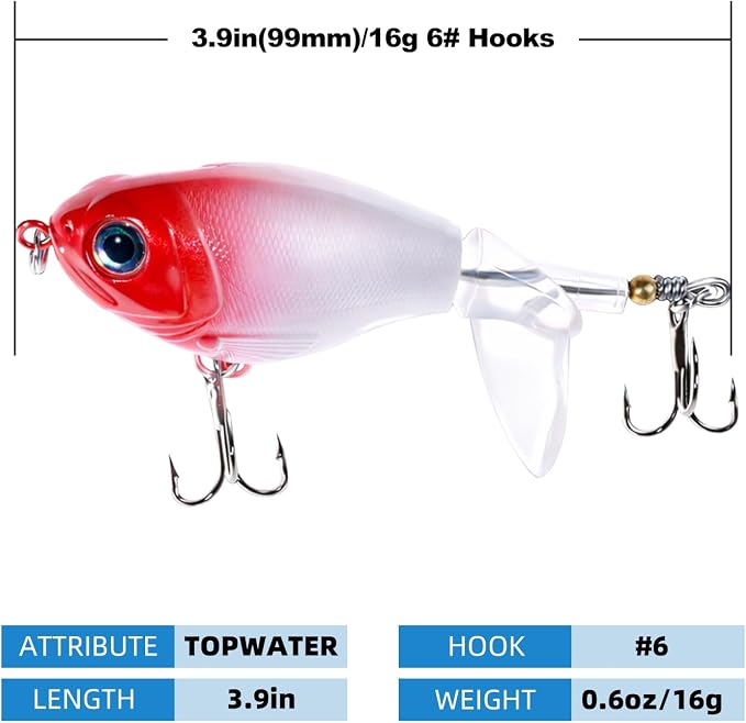 Bass Fishing Lures, Jointed Swimbait Glide Bait for Bass, Trout & Pike – Lifelike Fishing Lure with 3D Eyes, Built-in Rattle Chamber, Triple Hook – Realistic Fishing Lures for Freshwater & Saltwater