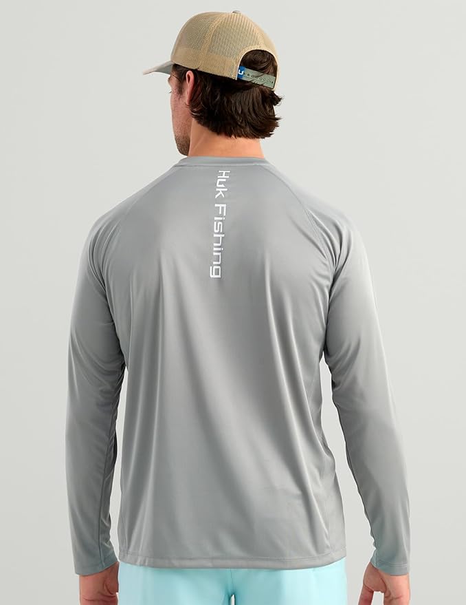 HUK Mens Pursuit Vented Long Sleeve, 30 UPF Fishing Shirt