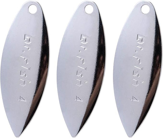 Dr.Fish 30 Pack Fishing Spinner Blades Colorado Willow Kit Gold Silver Spinner Lure Making Parts Accessories DIY Spinnerbait Inline Spinner Walleye Rigs