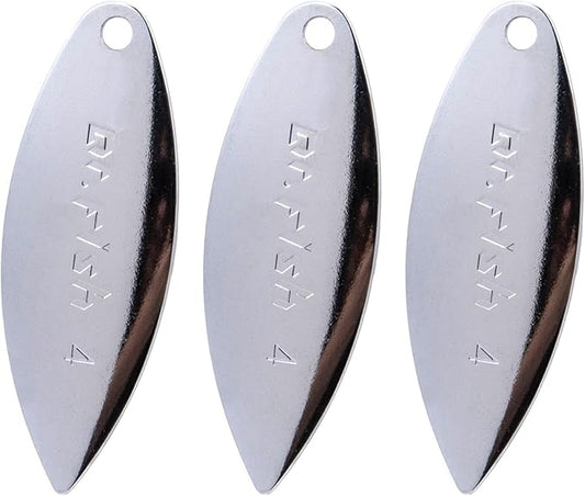Dr.Fish 30 Pack Fishing Spinner Blades Colorado Willow Kit Gold Silver Spinner Lure Making Parts Accessories DIY Spinnerbait Inline Spinner Walleye Rigs