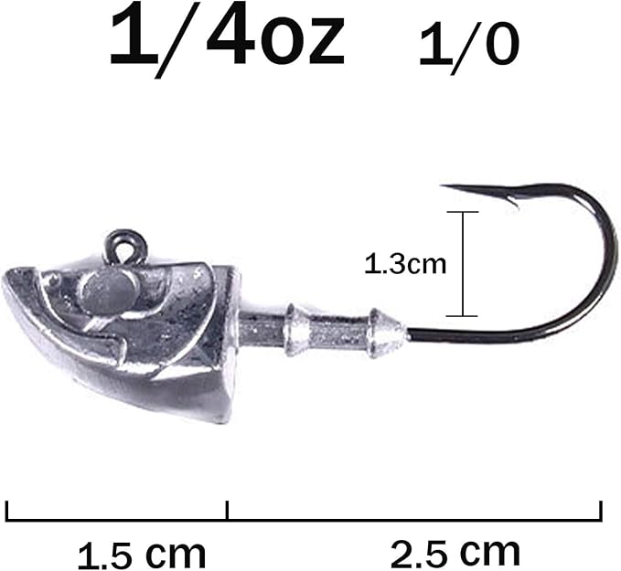 10Pcs Jig Heads Saltwater for Fishing Swimbait Saltwater Jig Heads Lures for Bass