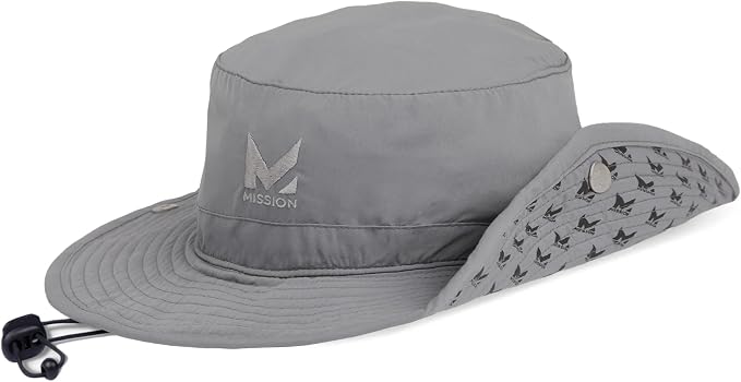 MISSION Cooling Bucket Hat - Unisex Wide-Brim Hat for Men & Women - Lightweight, Foldable & Durable - Cools Up to 2 Hours