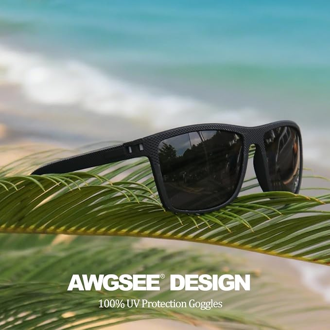 Polarized Sunglasses for Men, UV Protection Lightweight Sun Glasses for Driving Fishing Golf
