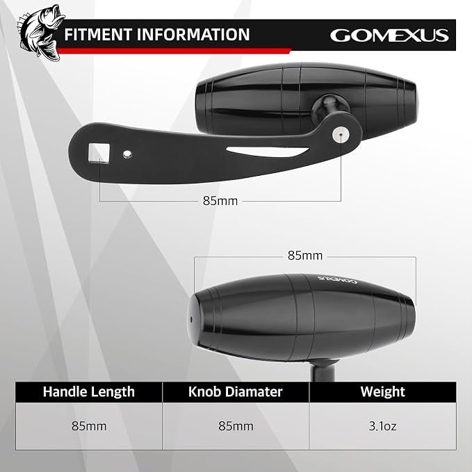 GOMEXUS Power Handle for Shimano TLD 20 25 Fishing Reel Handle(Not for 2 Speed)