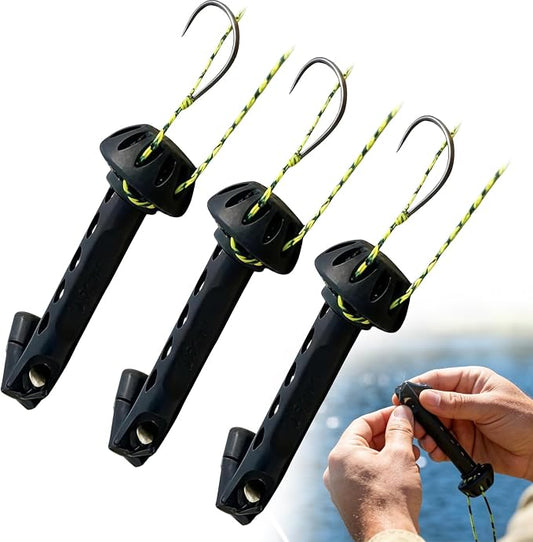 Fly Fishing Magnetic Fly Threader, Fishing Accessory to Easy Rig Small Flies Fly Tying Tool, Universal Tippet Threader Knot Helper, Fits Most Hooks Tippets & Fly Styles