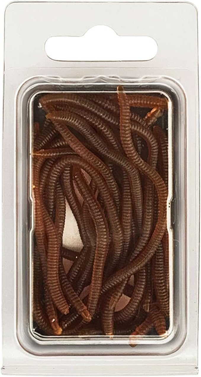 20 / 50pcs Fishing Soft Lure Trout Worm-Earthworm Baits Lifelike-Fake Grub-Worm Soft Fishing Lure Set Swimming