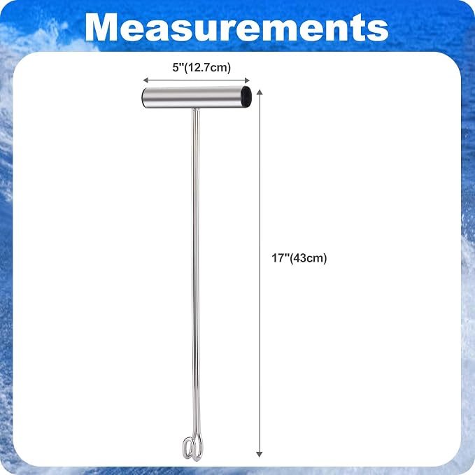 Stainless Steel Fishing Hook Remover，Dehooker Tool,Push/Pull Hook Remover，Anti-Lost Saltwater Dehooker Tool Shark Hook Remover