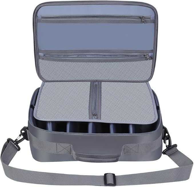Raprance Fly Fishing Reel Case ，Customizable Dividers Shockproof Storage Box，Portable Travel Storage with Protection, Blue