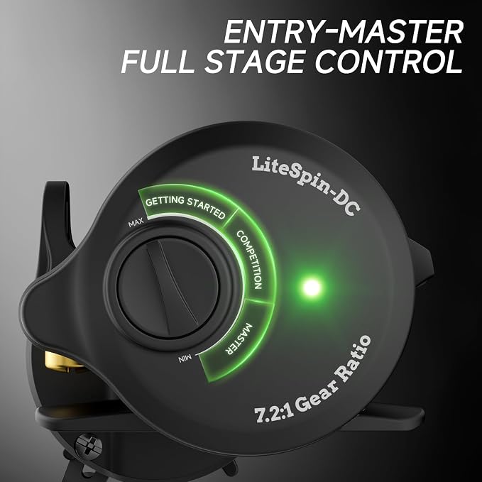 DC Baitcaster Reel, 3 Modes Digital Control Trolling Reel, 5.47oz Ultralight Baitcasting Reels, Max Drag 11LB, 7.2:1, 5+1BB, Freshwater Saltwater Fishing Reels