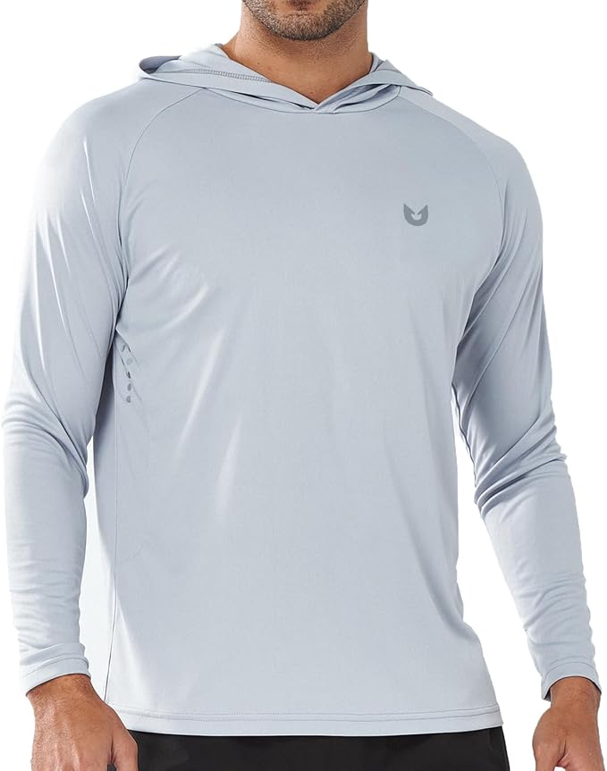 NORTHYARD Men's UPF 50+ Rash Guard Hoodie Long Sleeve Sun Protection Shirt Fishing Swim Beach Hiking Quick Dry Lightweight