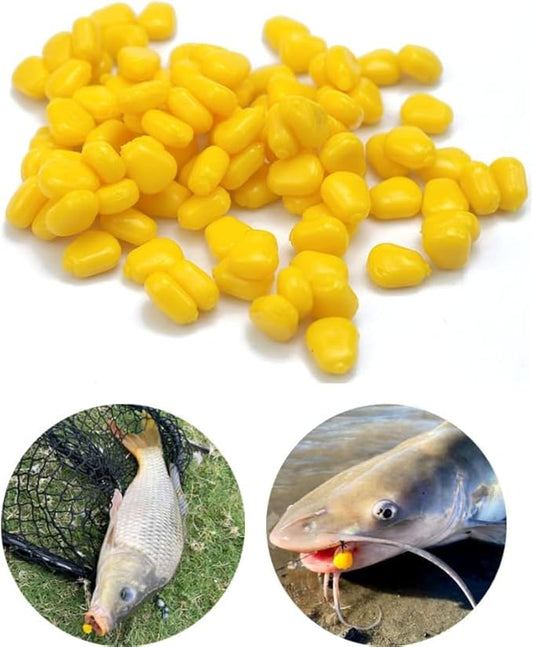 TPR Simulation Fake Corn Soft Baits Corn Carp Fishing Lures Floating Baits with Nice Scent for Carp,Trout Fishing,Cat Fish