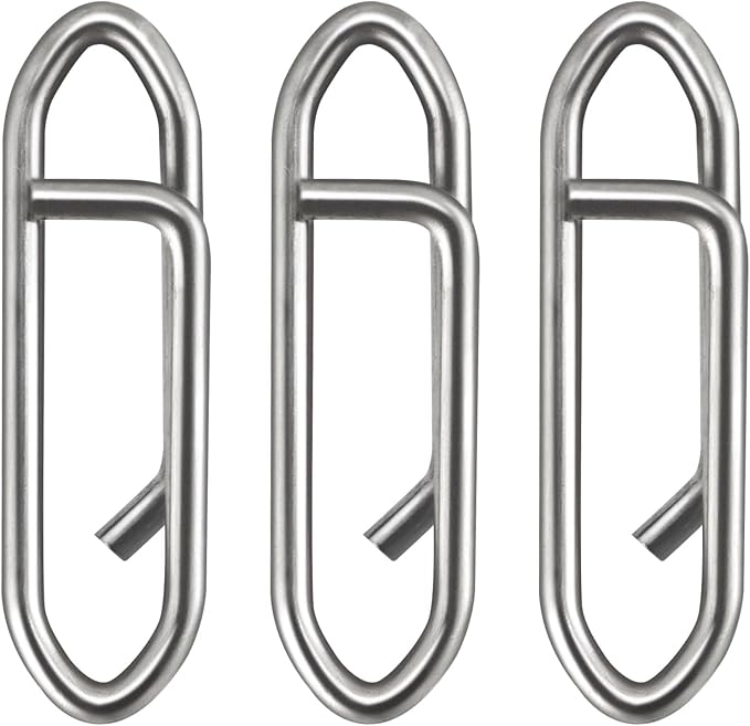 Dr.Fish Fishing Speed Clips Power Quick Clips for Fishing Lures Quick Change Stainless Steel Lure Snaps Saltwater Freshwater Crankbait Tackle Snaps