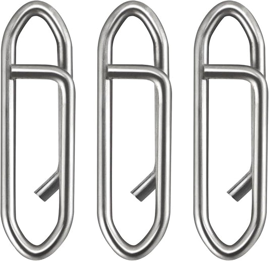 Dr.Fish Fishing Speed Clips Power Quick Clips for Fishing Lures Quick Change Stainless Steel Lure Snaps Saltwater Freshwater Crankbait Tackle Snaps