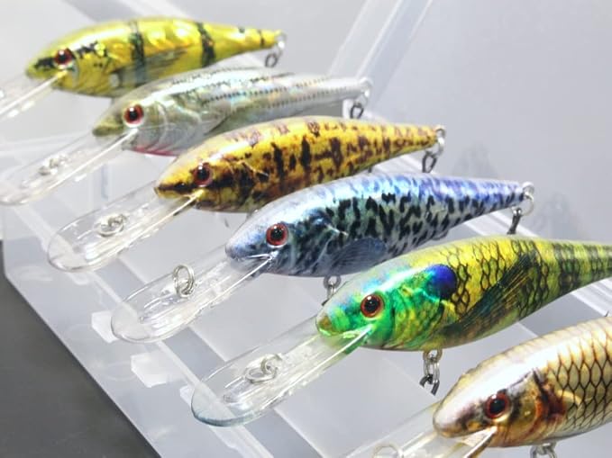 Minnow Crankbait for Bass Fishing Bass Lure Jerkbait Fishing Lures and Tackle Box