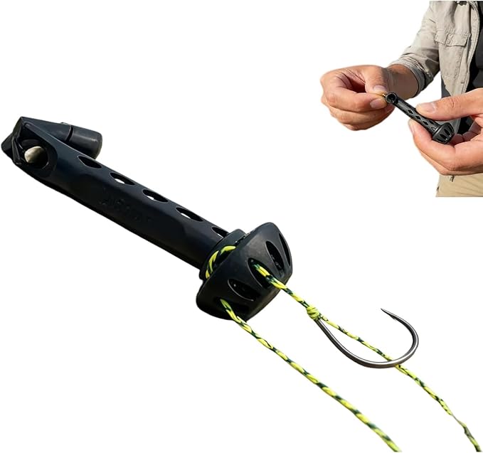 Fly Fishing Magnetic Fly Threader, Fishing Accessory to Easily Rig Small Flies & Tippet on Water, Universal Knot Helper Knot Assist for Threading Hooks, Works with Most Hooks, and Fly Styles