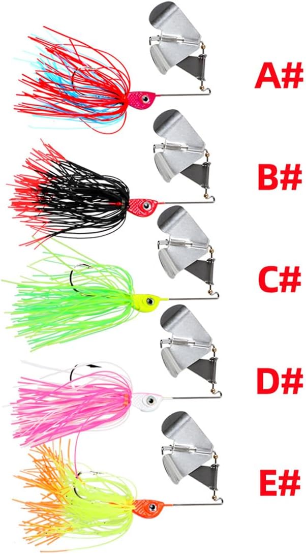 Spinner Baits Fishing Lures Bass Buzzbait Lures Spinner Baits for Bass Fishing Spinnerbaits Fishing Lures for Bass Pike Trout