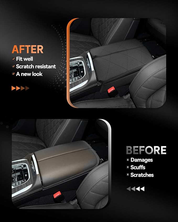 CDEFG for BMW X5/X6/X7 2020-2025 2026 Center Console Cover Armrest Box Cover for X5, X6, X7 2020-2024 2025 2026 Accessories Console Arm Rest Protector