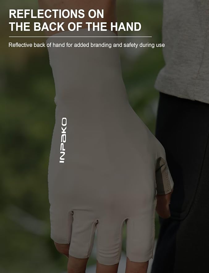 Fishing Gloves, Lightweight Non-Slip Fingerless Gloves,Hook Loop, UPF 50+ Sun Protection,for Unisex Fishing