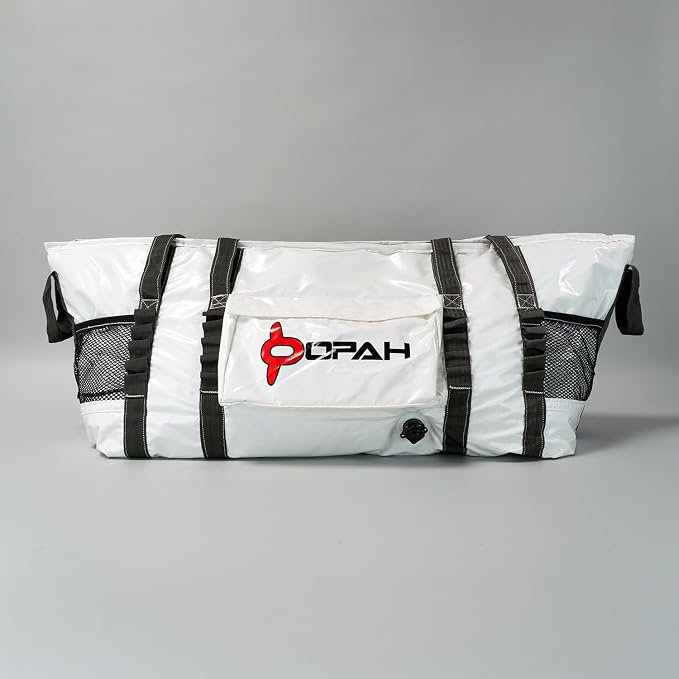Opah Gear Fathom 5 Insulated Fish Kill Cooler Bag for Yellowtail, 58' L x 18' W x 24' H, Heavy Duty, Marine-Grade Vinyl, UV Resistant, Camping & Fishing