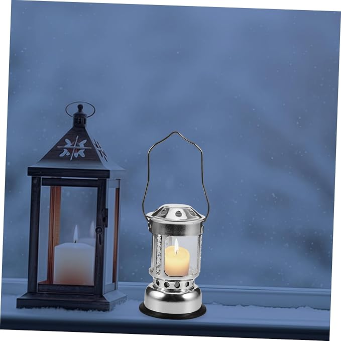 Camping Lamp Retro Outdoor Candle Stand Lightweight and Sturdy Lantern for Night Fishing