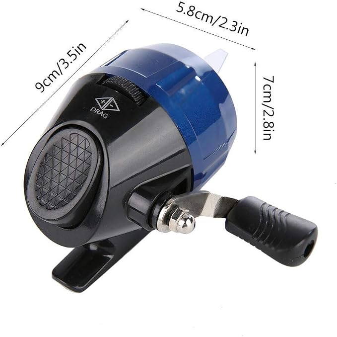 Spincast Fishing Reel, 3.0:1 Gear Ratio for Beginners and Kids, Easy to Use, Right or Left Hand Retrieve, for Freshwater Fishing