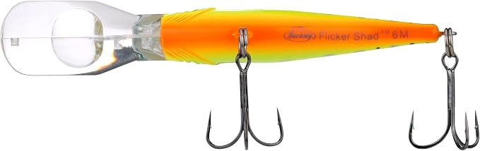 Berkley Flicker Shad Fishing Lure, HD Emerald Shiner, 3/16 oz, 2in | 5cm Crankbaits, Size, Profile and Dive Depth Imitates Real Shad, Equipped with Fusion19 Hook