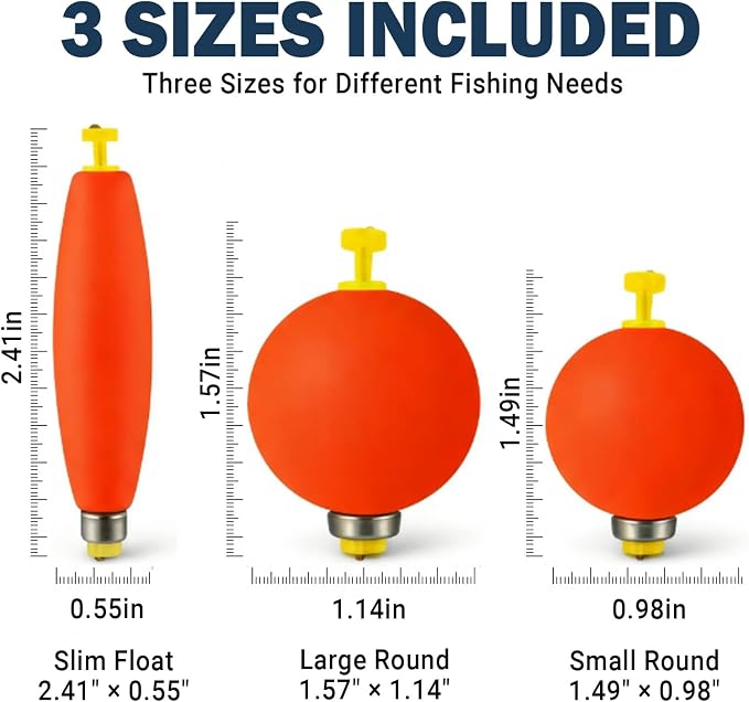 15pcs/16pcs Fishing Float Bobbers Set - ABS & Foam Material, Weighted Design, Multiple Sizes & Vibrant Colors, High-Visibility Tackle Accessories for Freshwater & Saltwater Angling
