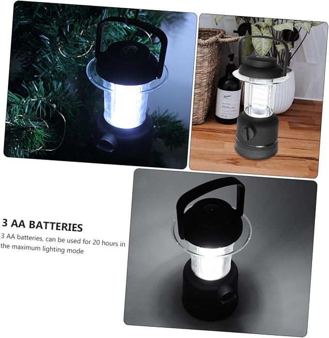 Happyyami 5W LED Camping Lantern Rechargeable Night Light for Camping Fishing Emergency Use Lightweight and Portable with Hook Up to Hours of Use