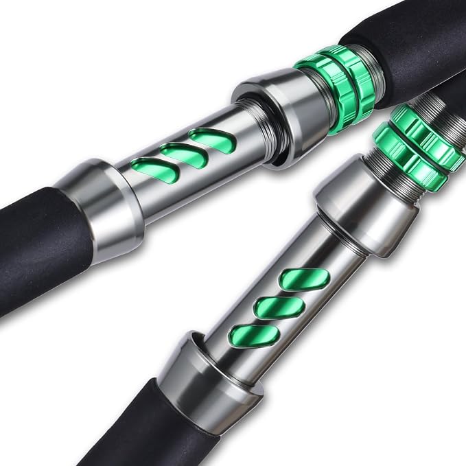 Sougayilang Travel Inshore & Surf Rod – Spinning & Casting Rods, 2-Piece Medium Heavy, High Density Graphite Blank, Zirconia Guides, Aluminum Reel Seat – Corrosion-Resistant for Catfish,Bass, Redfish