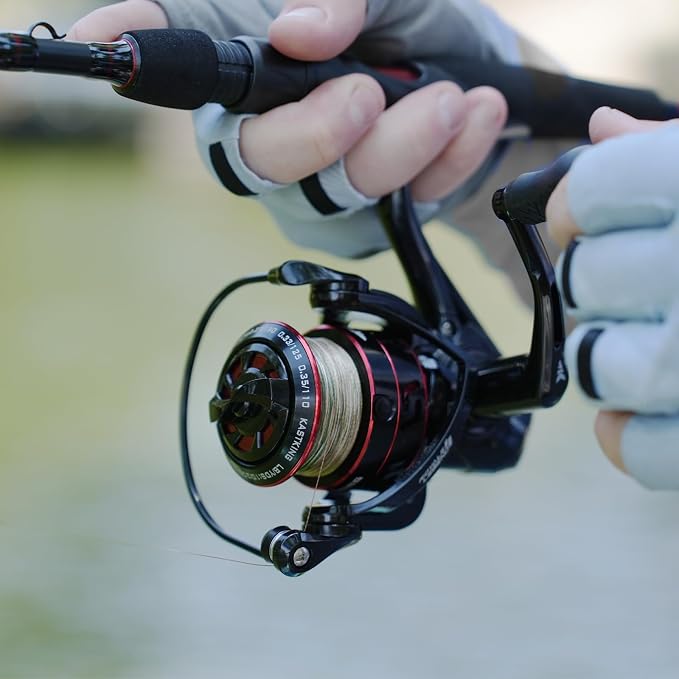 KastKing Royale Legend II Twin Tip Fishing Rod and Reel Combos, Spinning & Casting Combo, IM6 Graphite 2Pc Blanks, Extra Backup Tip Section, Stainless-Steel Guides, KastFlex Technology, EVA Handles