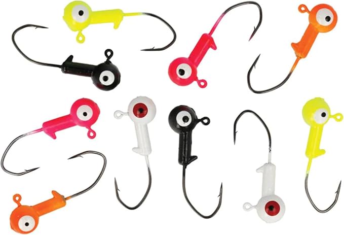 Eagle Claw Lazer Sharp Pro-V Ballhead Jig 10 Pack