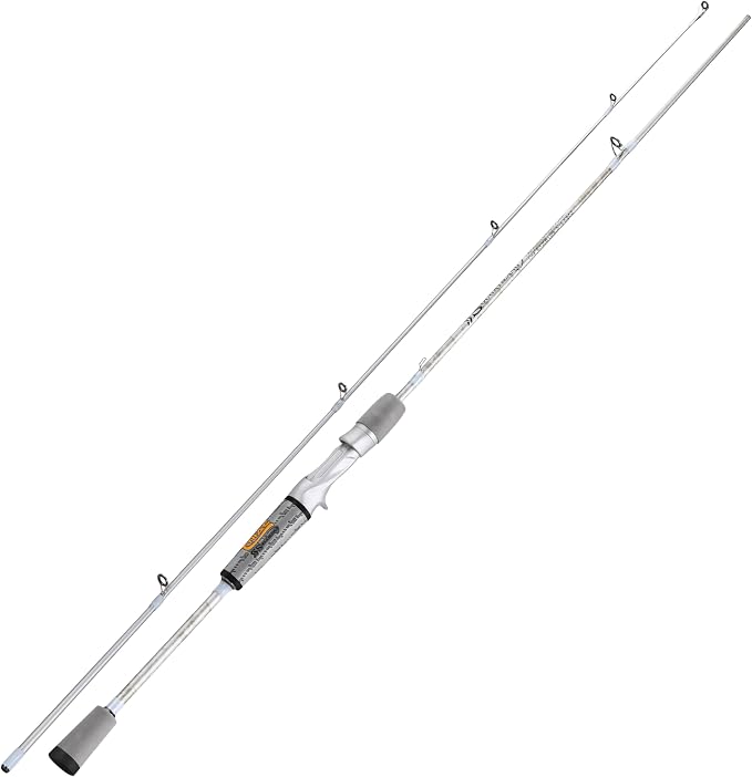 Sougayilang Fishing Pole, IM6 Graphite Spinning Rod & Casting Rod - Two Pieces, SuperPolymer Handle Fishing Rod for Bass Fishing