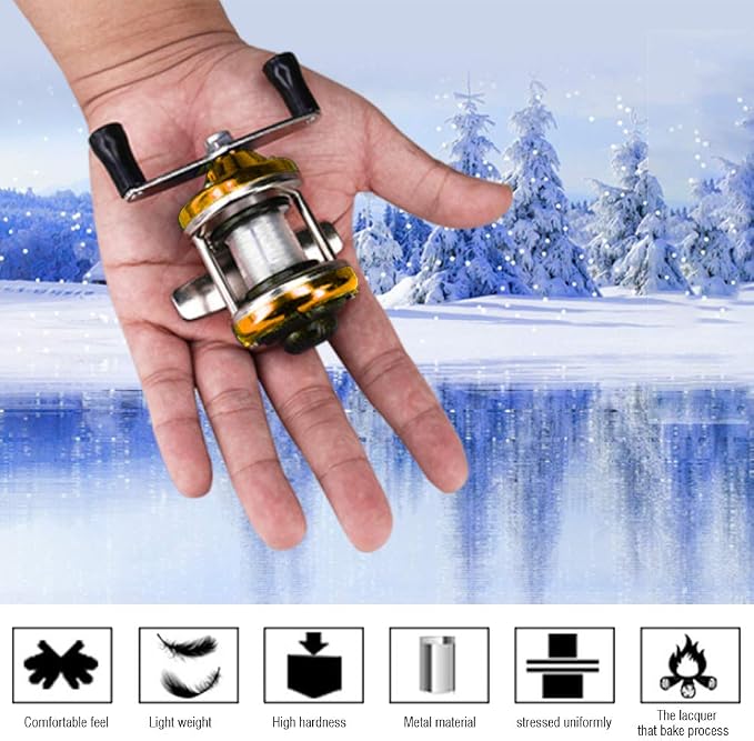 Reel, Bait Reel, Wheel Reel, Magnetic Brake, Bearing, Hardness Enhancement, Improved Accuracy, Fishing Reel, Suitable for Dams, Ponds, Rivers, Lakes, and Oceans