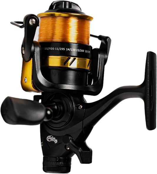 Catfish Pro Fishing for Fun Spinning Reel | Already Spooled with 20 LB Mono Fishing Line | Easy to Use Reel to Catch Fish