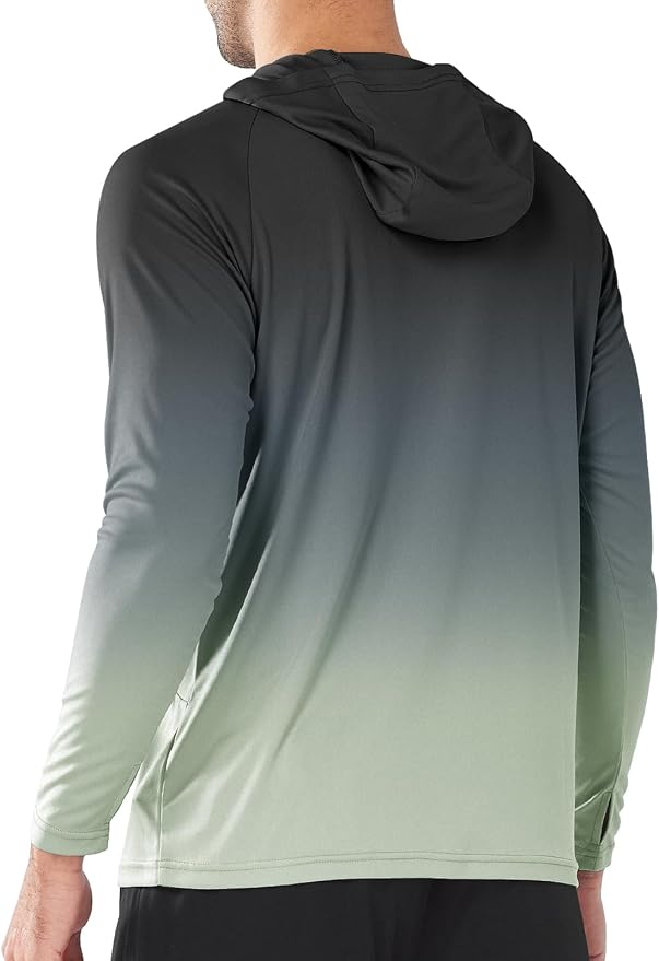 NORTHYARD Men's UPF 50+ Rash Guard Hoodie Long Sleeve Sun Protection Shirt Fishing Swim Beach Hiking Quick Dry Lightweight