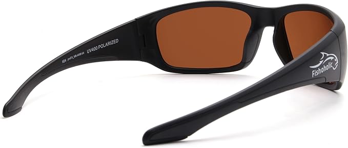 Fishoholic Pro Series Polarized Fishing Sunglasses with Rubber - UV400 Sun Protection Fishing Gift