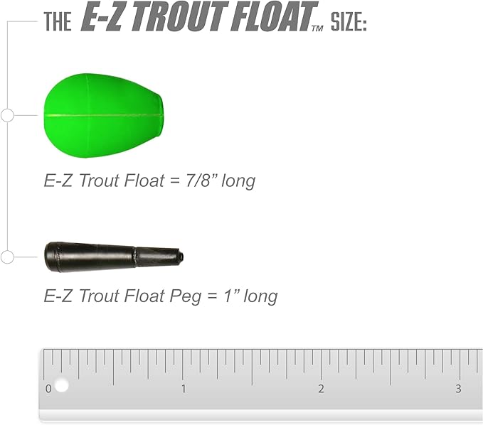 Trout Magnet E-Z Trout Floats - 36 Easy to Adjust Slotted Fishing Bobbers - Freshwater and Saltwater Teardrop Fishing Strike Indicators - Made in The USA by Leland's Lures - Ultra-Responsive Floats