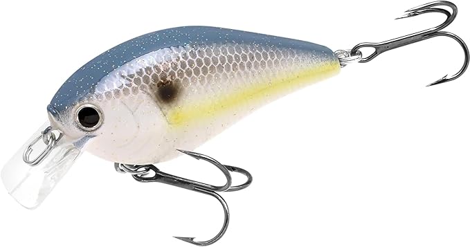LUCKY CRAFT LC 1.5 Silent Squarebill Crankbait Fishing Lure, 2-3/8", Bass Fishing Lures for Freshwater, Hard Crankbait with Treble Fishing Hooks, Fishing Accessories