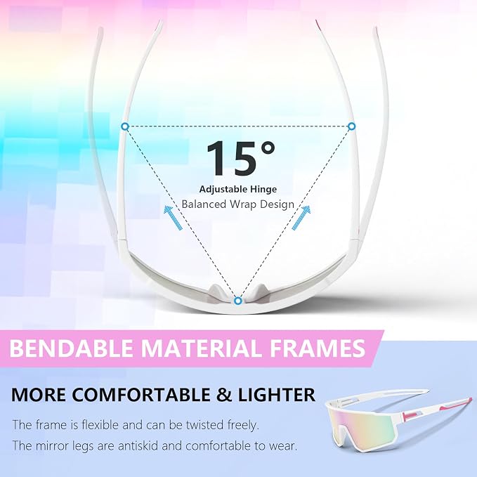 3 Pack Polarized Running Sunglasses for Women Mens Sunglasses UV Protection for Cycling Baseball Fishing