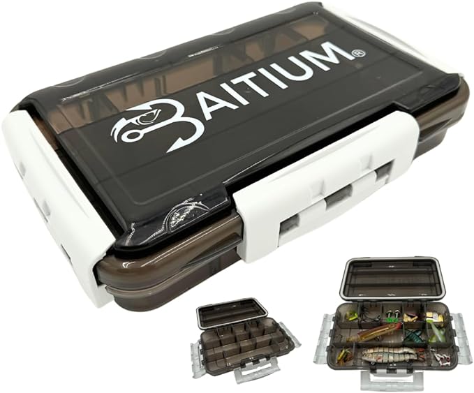 Baitium XTRAseal Waterproof Fishing Tackle Box Organizer, Tackle Boxes With Dividers, Tacklebox for Fishing, 3600 3700 Tackle Tray, Fishing Gear