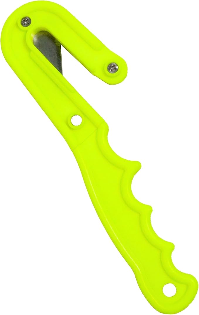 Scuba Choice Diving Line Cutter – 8" Safety Design, Firm Grip Handle, 2 Extra Blades, Waterproof, Compact Tool for Fishing, Spearfishing, Underwater Emergencies