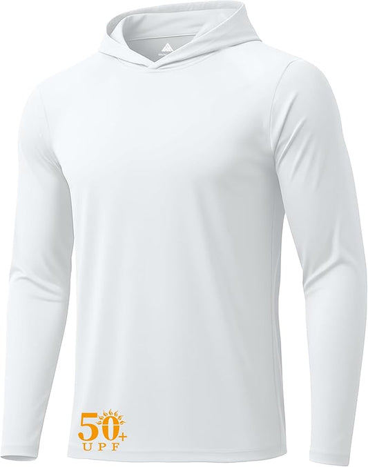 ZITY 3 Pack Men's Sun Protection Hoodie Shirt Fishing Shirts for Men UPF 50+ Long Sleeve Shirt Lightweight Rash Guard