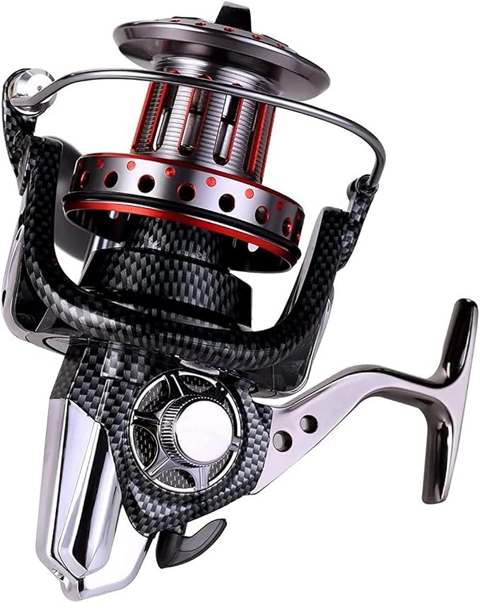 Fishdrops Surf Spinning Reel, Size 10000 12000 Saltwater Fishing Reels, Full Metal Frame 31 LBs Max Drag, 10+1 Stainless BB Ultra Smooth Powerful, High Capacity Long Casting Spinning Reels