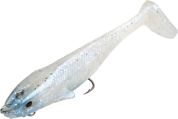 Strike King Final Copy Fishing Lure, Pre-Rigged Soft Plastic Swimbait, Free-Swinging Size 4 Treble Hook, Belly Magnetic Hook Keeper, 7/8-Ounce
