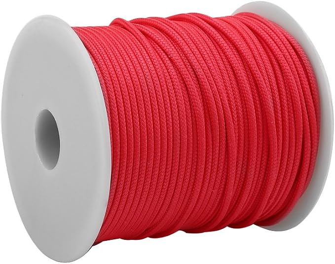 50M 2mm Speargun Reel Line Wear Spearfishing Line Heavy Duty All-Purpose Utility Cord (Red)