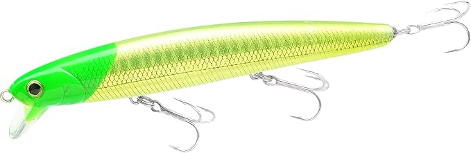 LUCKY CRAFT FlashMinnow 110, Saltwater Fishing Lures, Jerkbait Surf Fishing Accessories and Gear, 1-2 ft Slow Suspending Topwater Lure, Halibut and Bass