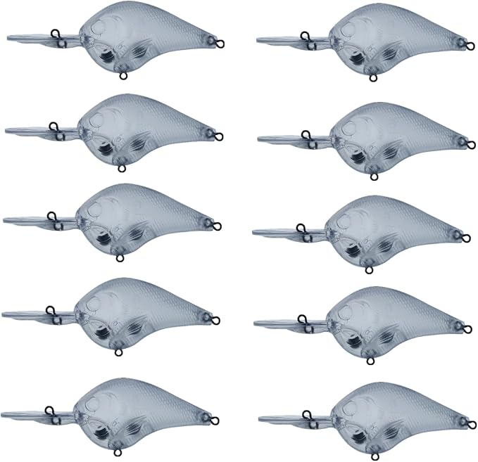 20pcs Lure Blanks Unpainted Swimbait,Unpainted Fishing Lures Blank Minnow Crankbaits Hard Baits DIY Lure