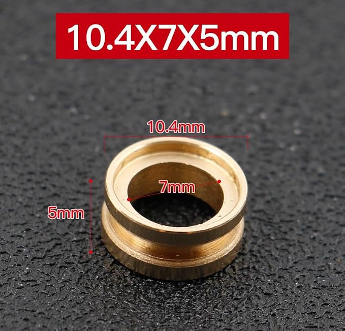 Pack of 2 Replacement Parts Brass Fishing Line Roller for Fishing Reel Part&Repair Smooth Accessory